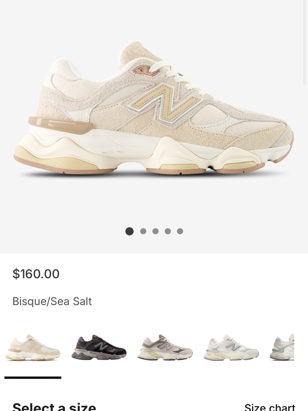 New Balance Women’s Bisque & Sea Salt Trainer Sneakers